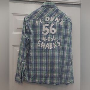 TRUE RELIGION JOEY "Pl. DUNE 56 No Cal" MEN'S PLAID COTTON  LS SHIRT SIZE L